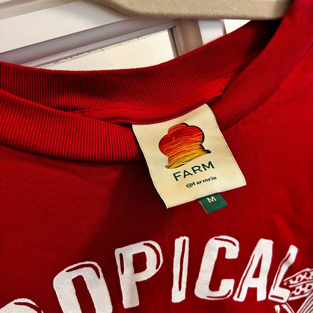 FARM Rio Bold Red Tee - Picture 2 of 2